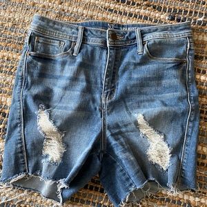 NY&Co HIGH WAIST JEAN SHORTS